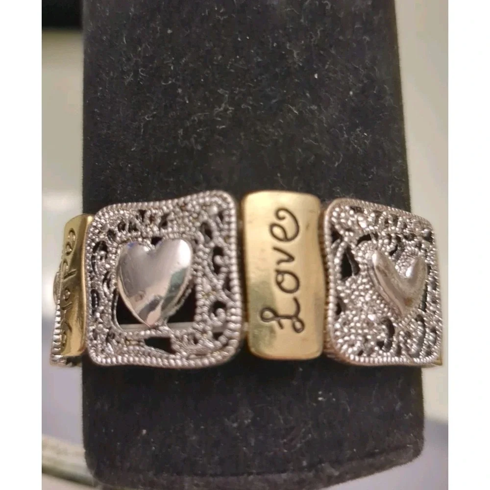 Pre-owned 1 Corinthians‎ 13 Faith Hope Love Stretch Bracelet Christian Scripture